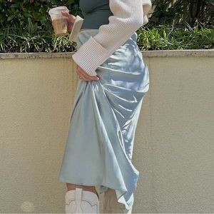 NWT Abercrombie Satin Column Maxi Skirt